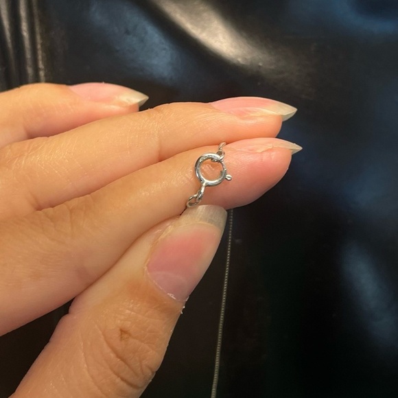 Sterling silver box chain necklace - Picture 4 of 5